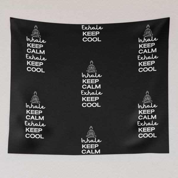 Item preview, Yoga lover happy quote inhale keep calm exhale keep cool designed and sold by koonam.