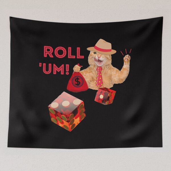 Item preview, Funny Cat Shooting Craps  designed and sold by SloganExpress.