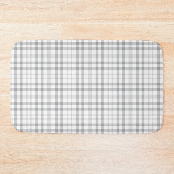 Item preview, White Plaid Tartan Textured Pattern designed and sold by Siu-Hong Mok.