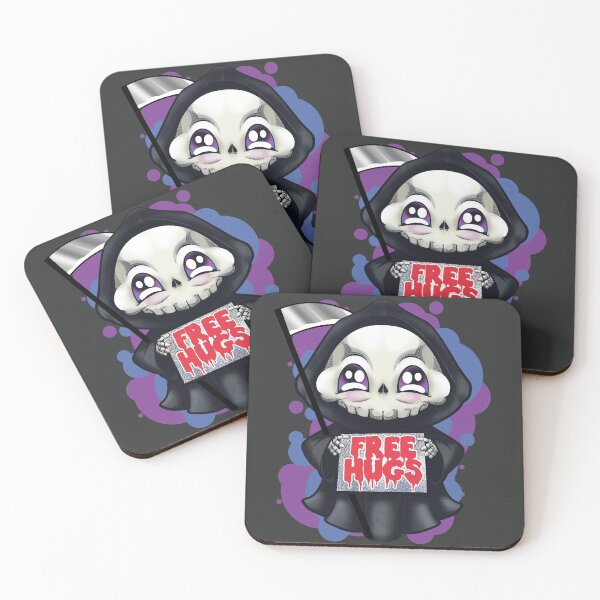 Item preview, free hugs kawaii the reaper cute and funny designed and sold by V A R G A S S T Y L E.
