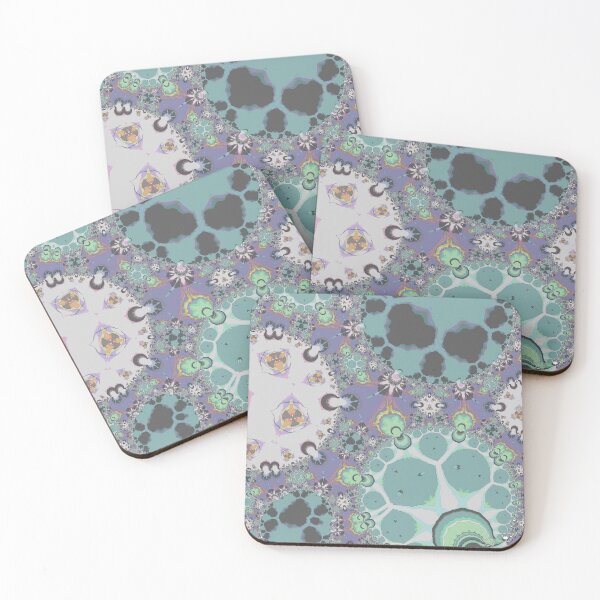 Item preview, Mint Green Fractal Patterns designed and sold by lacitrouille.