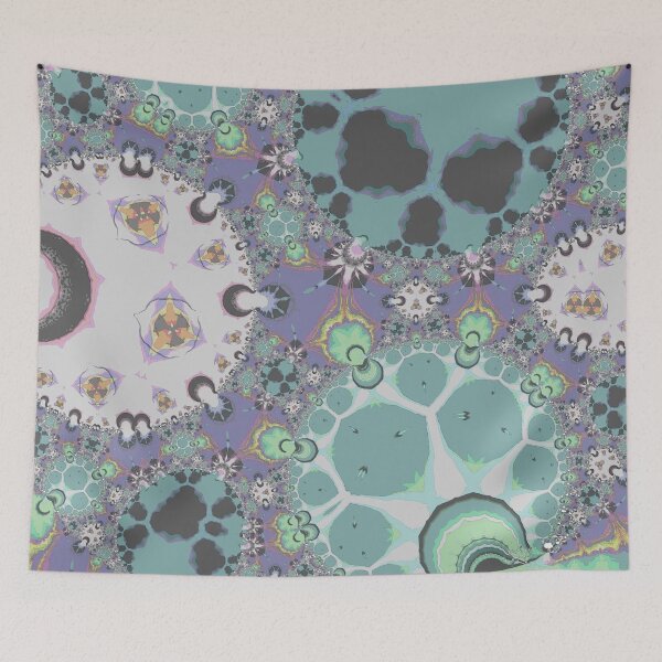 Item preview, Mint Green Fractal Patterns designed and sold by lacitrouille.