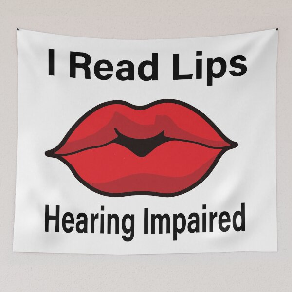 Item preview, I Read Lips Hearing Impaired designed and sold by JAZTshirt.