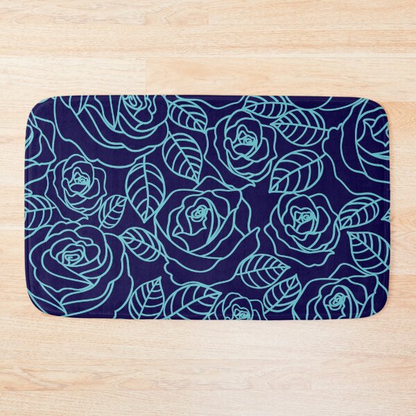 Item preview, Blue outlined roses designed and sold by magicbyrc.
