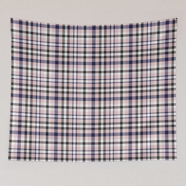 Artikelvorschau, Pink Navy Plaid Tartan Textured Pattern entworfen und verkauft von Siu-Hong Mok.