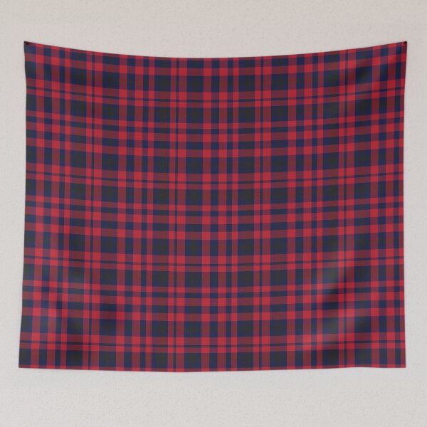 Artikelvorschau, Red Navy Plaid Tartan Textured Pattern entworfen und verkauft von Siu-Hong Mok.