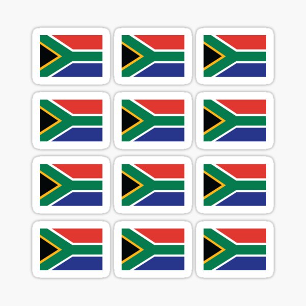 South African Flag Sticker For Sale By Theartdesk Redbubble 6355