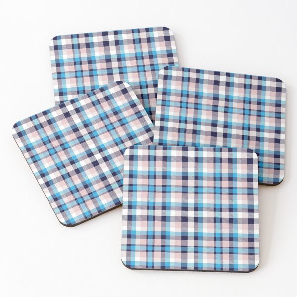 Item preview, Pink Navy Plaid Tartan Textured Pattern designed and sold by Siu-Hong Mok.