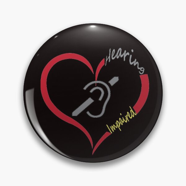 Item preview, Hearing Impaired heart designed and sold by JAZTshirt.