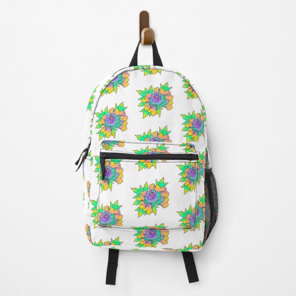 Item preview, Peony Purple Blue Yellow Green designed and sold by ShapeParanoia.