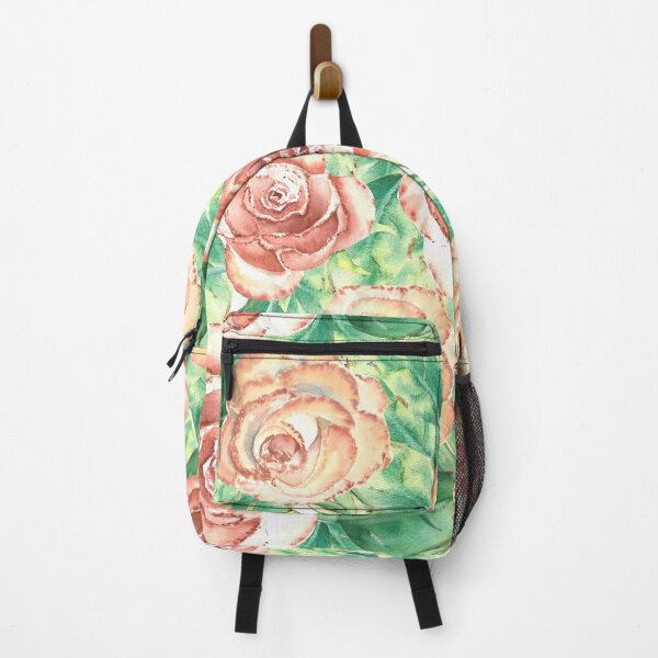 Item preview, Floral peach roses pattern designed and sold by magicbyrc.