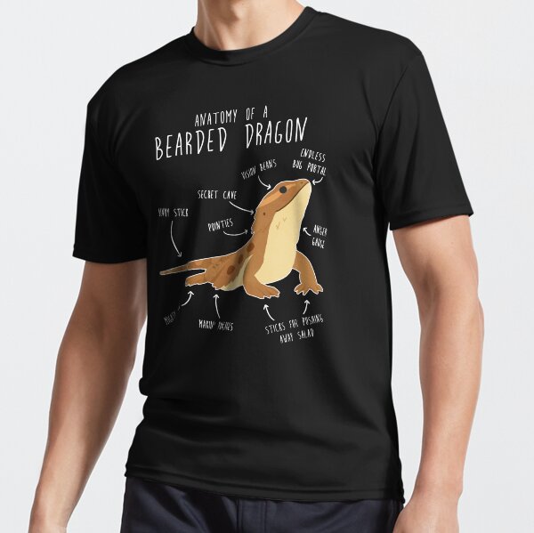 Anatomy Of A Komodo Dragon The Bearded Dragon T-Shirt