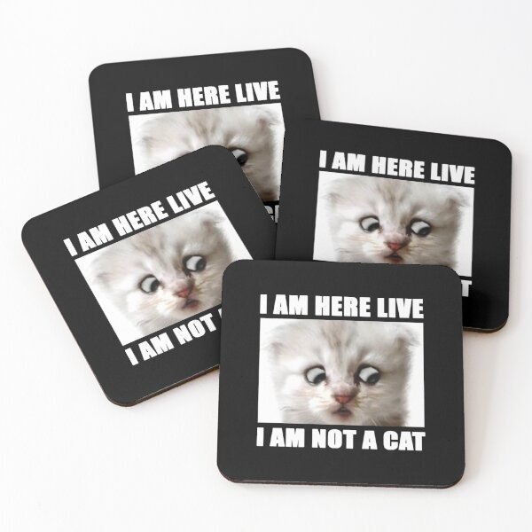 Item preview, I Am Here Live I Am Not A Cat  designed and sold by DeandraFrederic.