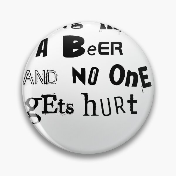 Artikelvorschau, Bier Lösegeld Hinweis entworfen und verkauft von BossBeerShirts.
