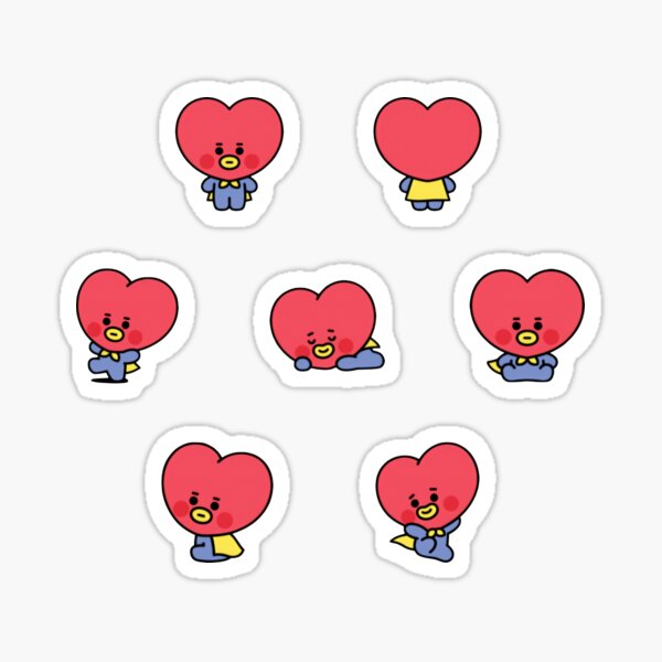 BT21 Baby Tata Set Sticker