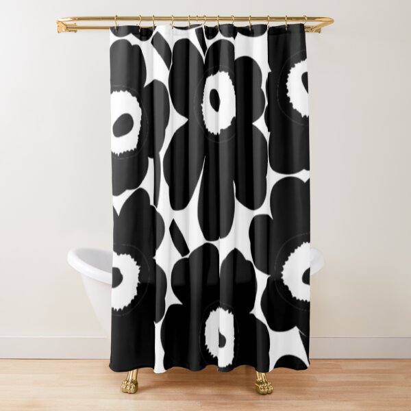 Unikko Shower Curtains Redbubble