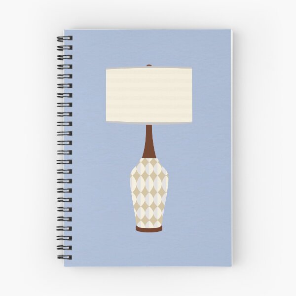 Item preview, Mid-Century Modern Harlequin Lamp Blue Background designed and sold by darklanterndsn.