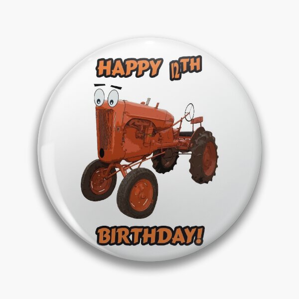 Item preview, Happy 12th Birthday Tractor design designed and sold by SEADOGPRINTS.