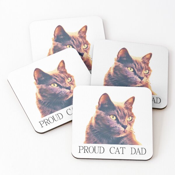 Item preview, Proud cat dad designed and sold by TRAVELLING THE COSMOS.