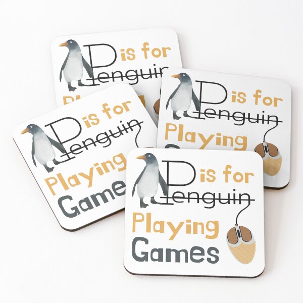 Item preview, P is for Playing Games Penguin Design designed and sold by SweetAndSpice.