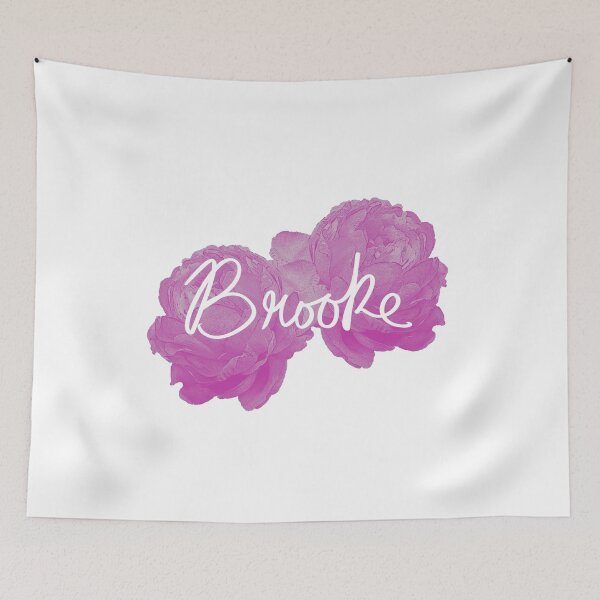 Item preview, Brooke Name Pink Peonies designed and sold by Sketchbrooke.
