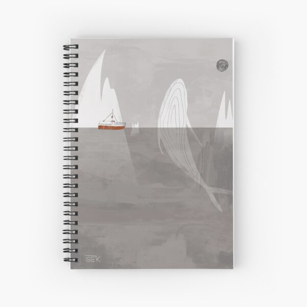 Red Ship Spiral Notebook