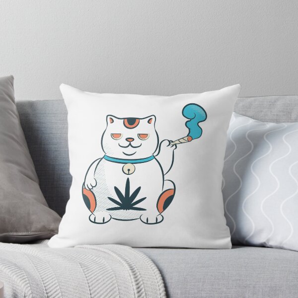 Item preview, Stoned Chinese Cat designed and sold by RedsStickerShop.