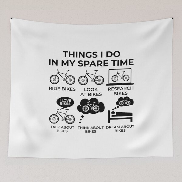 Item preview, Things I Do In My Spare Time - Bike! designed and sold by Bubble Co Clothing and Accessories.