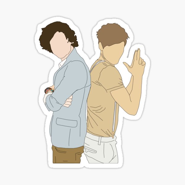 Larry Stylinson Dream Team White Sticker