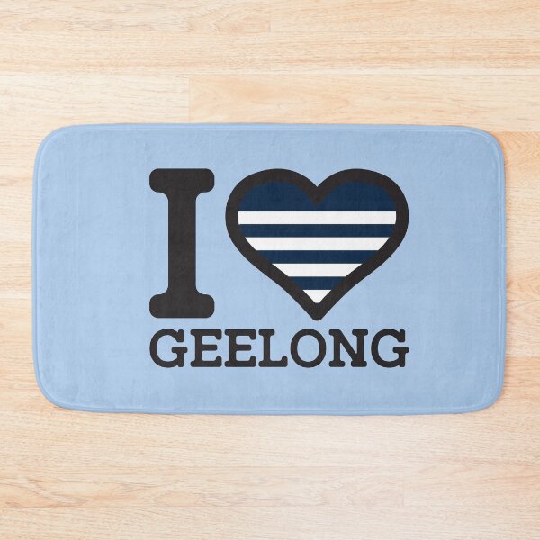 Artikelvorschau, "Ich liebe Geelong" AFL & AFLW inspirierte Kleidung, Waren, T-Shirts, Leggings, Rock, Maske, Schürze, Öko-Tasche entworfen und verkauft von Ink Inc.