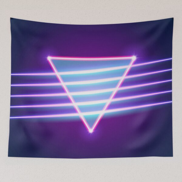 Item preview, Neon Pyramid Retro Style designed and sold by vintage-glow.