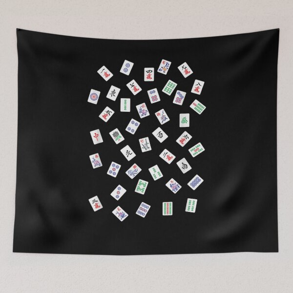 Item preview, Scattered Mahjong Tiles Mahjong Gift  designed and sold by greensky95.
