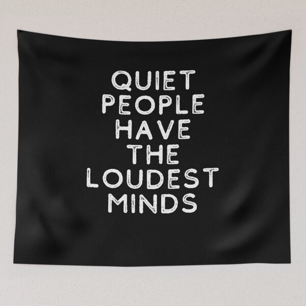 Item preview, Quiet People Have Loudest Mind Introvert Intelligence Day Dreaming Imagination Thinking designed and sold by Emerg-Apparel.