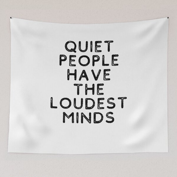 Item preview, Quiet People Have Loudest Mind Introvert Intelligence Day Dreamer Imagination Thinking designed and sold by Emerg-Apparel.