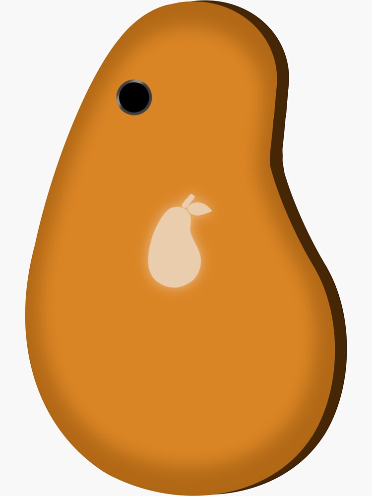 Orange Pear Phone Sticker For Sale By Livyann 921 Redbubble 