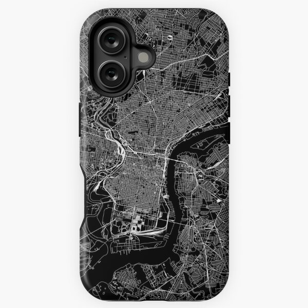 Item preview, Philadelphia Black Map designed and sold by multiplicitymap.