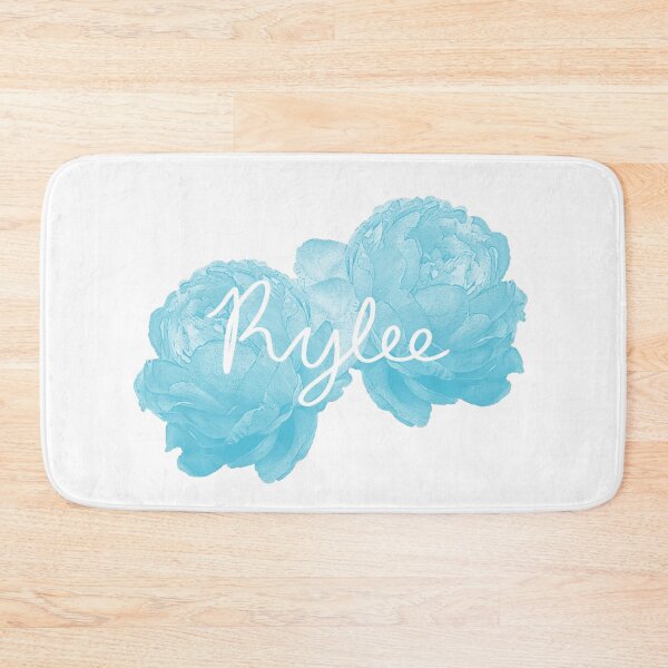 Item preview, Rylee Name Blue Peonies designed and sold by Sketchbrooke.