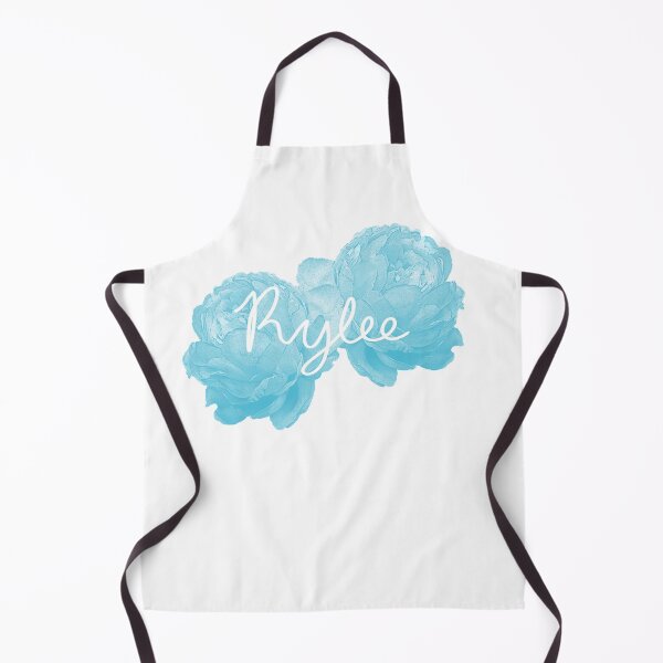 Item preview, Rylee Name Blue Peonies designed and sold by Sketchbrooke.