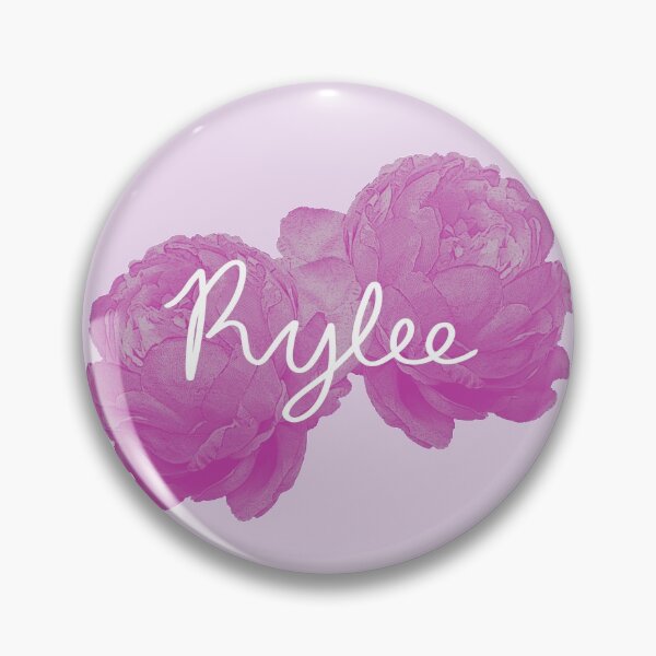 Item preview, Rylee Name Pink Peonies designed and sold by Sketchbrooke.
