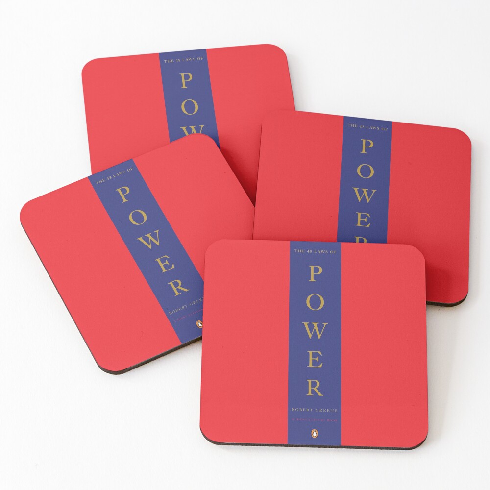 The 48 Laws Of Power by Robert Greent Coasters (Set of 4)