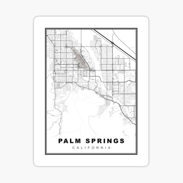 Item preview, Palm Springs Map designed and sold by Tamas Das.