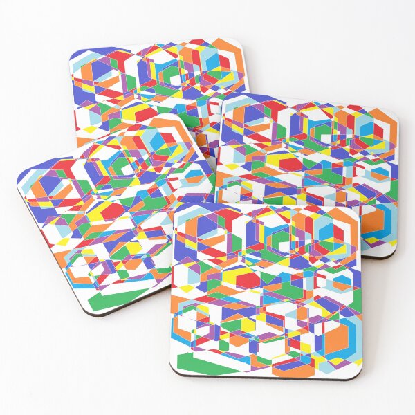 Item preview, Hexagonal Dreams  (White) - Abstract Art designed and sold by LiaNZL.