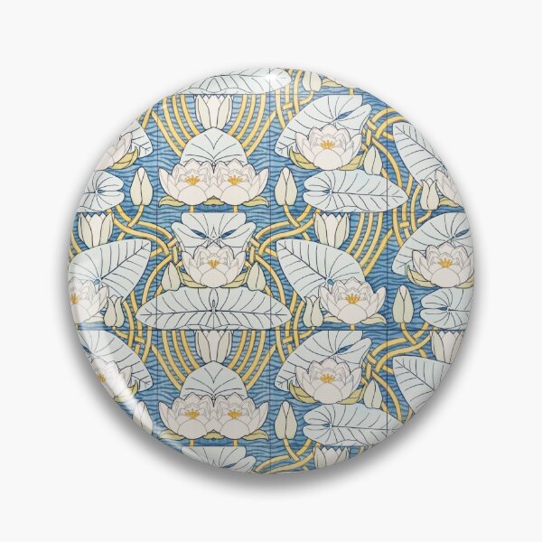 Item preview, Blue Water Lilies in the pond designed and sold by Rachel Pile.