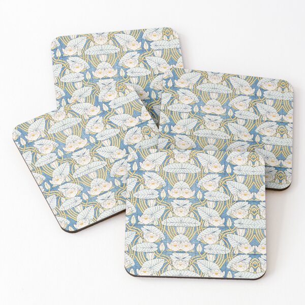 Item preview, Blue Water Lilies in the pond designed and sold by Rachel Pile.