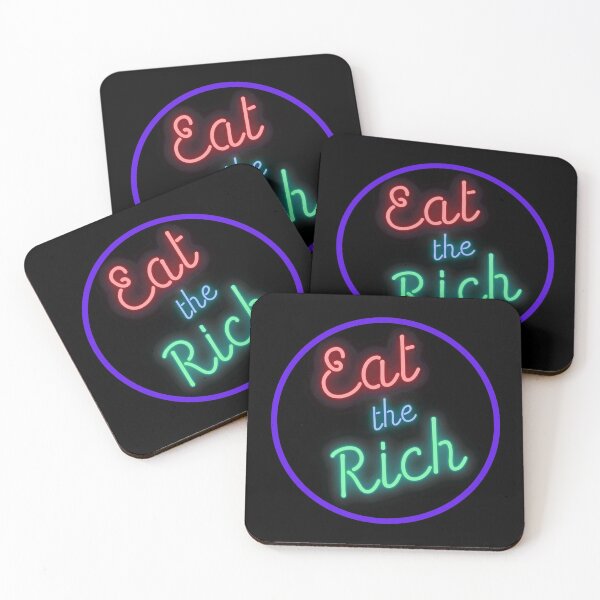Item preview, Eat the Rich Neon Diner Sign designed and sold by Primal Frog.