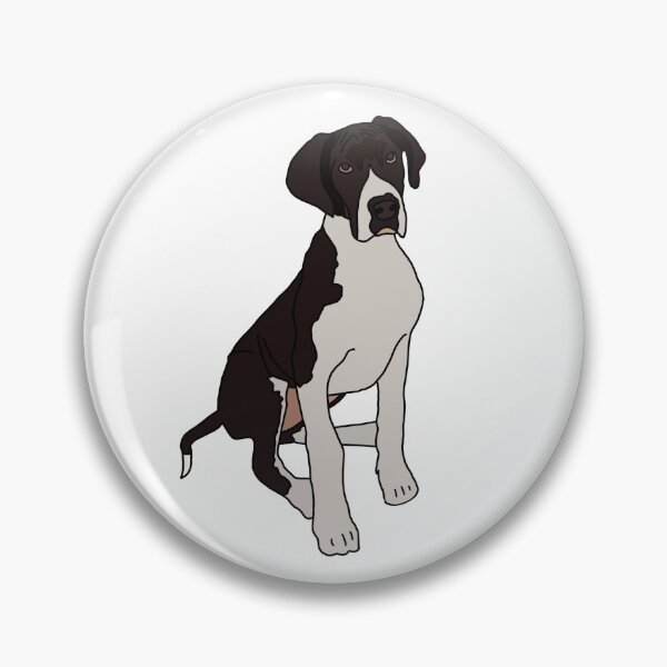 Item preview, Black Mantle Great Dane puppy sitting designed and sold by emfseal.