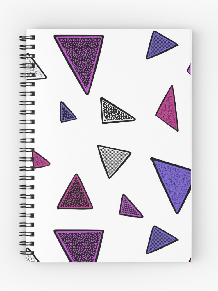 Thumbnail 1 of 3, Journal, Mini patterned triangles designed and sold by kepXcat.