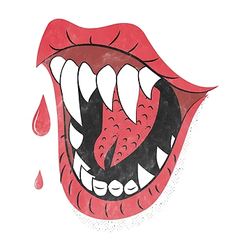Artwork thumbnail, Vampire Teeth by RedsStickerShop