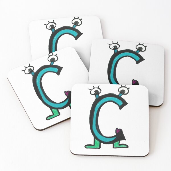 Item preview, C is for Candy: Letter C Alien Robot designed and sold by StudioZeta.
