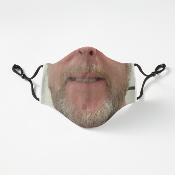 Bearded man mask Fitted 3-Layer